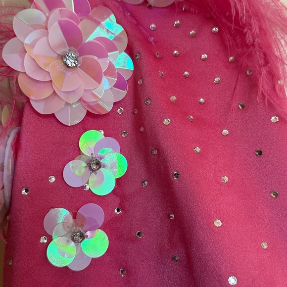 Beautiful pink bodysuit for kids dance bodysuit costume - Picture 4 of 5